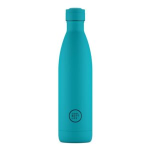 Botella térmica Vivid Turquoise 750ml – Botella reutilizable de acero inoxidable – Cool Bottles – Mantiene frío y calor para niños y adultos