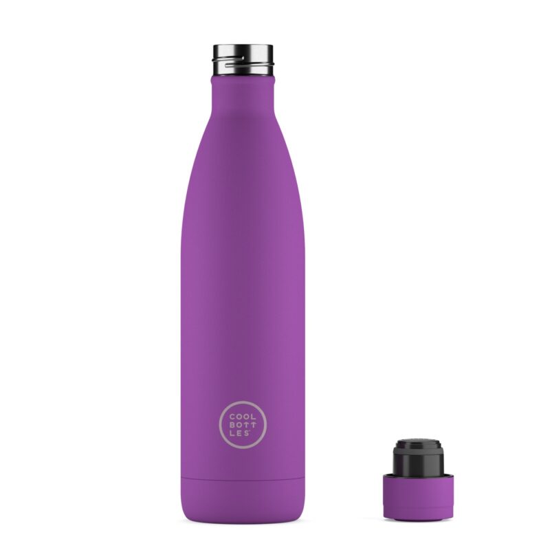 Botella térmica Vivid Violet 750ml – Botella reutilizable de acero inoxidable – Cool Bottles – Mantiene frío y calor para niños y adultos