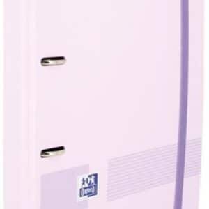 Carpebloc polyfoam a4+ 4 anillas 35mm con recambio cuadrícula 5x5 color malva pastel