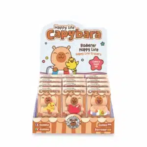 Gomas de borrar Capibara – Set de papelería infantil – Trendhaus – Divertidas y prácticas para el colegio