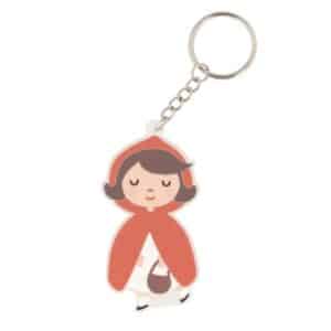 Llavero Silicona Personalizado Little Red Tutete – Identificador para mochilas y estuches