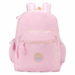 Mochila con bolsillo frontal fresky pink
