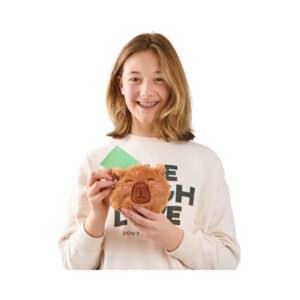 Monedero de peluche Capibara – Accesorio infantil – Trendhaus – Suave y divertido para guardar monedas y pequeños tesoros