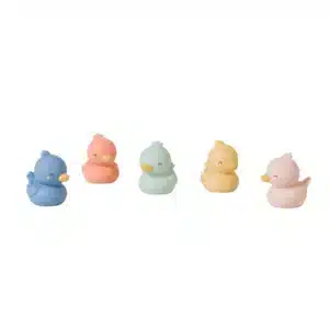 Set de juguetes de baño Little Ducks – Saro Baby – Patitos amarillos – Diversión segura para la hora del baño