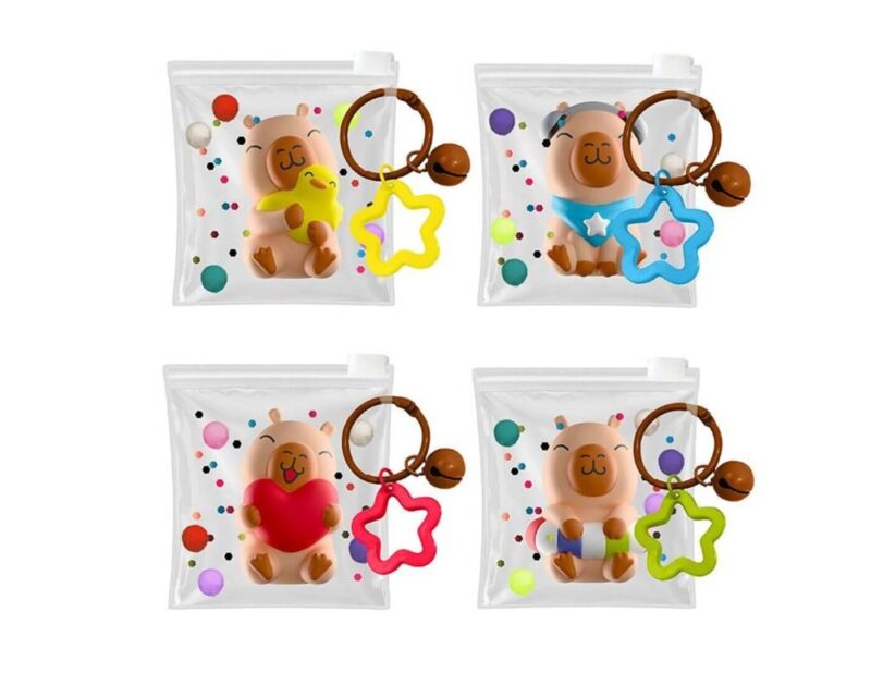 Squishy Capibara con llavero – Juguete antiestrés – Trendhaus – Divertido y suave para niños y jóvenes