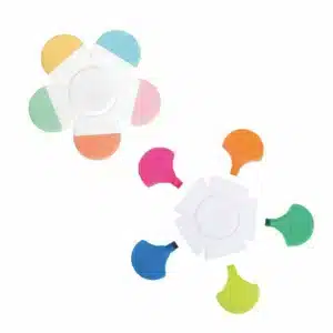 Subrayadores con forma de flor – Set surtido de marcadores – Divertidos y coloridos para estudiar y organizarse