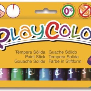 Témpera sólida basic one estuche Playcolor 12 colores surtidos