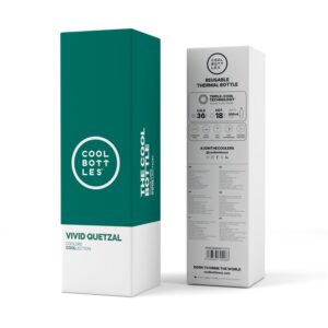 The Bottle – Botella isotérmica Quetzal Vivo 500ml – Cool Bottles – Acero inoxidable reutilizable