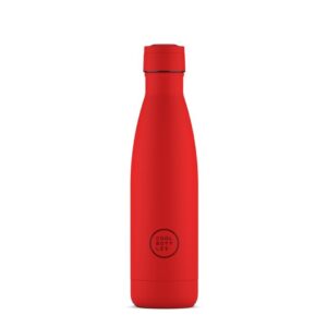 The Bottle – Botella isotérmica Vivid Red 500ml – Cool Bottles – Acero inoxidable reutilizable
