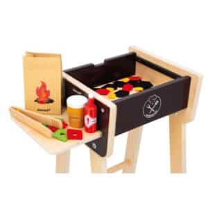 Barbacoa – Cocina de madera con accesorios – Janod – Juego de imitación y creatividad desde 3 años