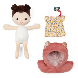 Bebé Jeanne y portabebés – Muñeca blanda con accesorios – Lilliputiens – Juego simbólico desde 2 años