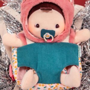 Bebé Jeanne y portabebés – Muñeca blanda con accesorios – Lilliputiens – Juego simbólico desde 2 años