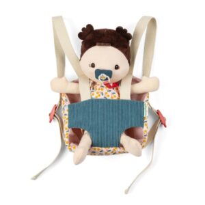 Bebé Jeanne y portabebés – Muñeca blanda con accesorios – Lilliputiens – Juego simbólico desde 2 años