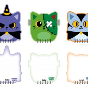 Block Notes Creepy Vibes – Cuaderno de notas 3D – Diseño divertido y original – Escritura creativa para el colegio o la oficina