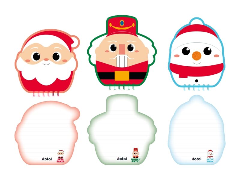Block Notes XMAS – Cuaderno de notas 3D – Diseño navideño y original – Escritura creativa para el colegio o la oficina