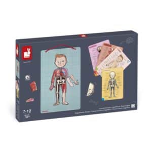 Bodymagnet en 12 Idiomas – Juego educativo magnético – Janod – Descubre el cuerpo humano desde 7 años