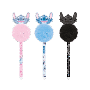 Bolígrafo borrable Pom Pom Stitch Fluffy – Bolígrafo escolar con goma – CoolPack – Escritura divertida y sin errores