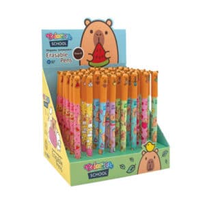 Bolígrafo de gel borrable Capybara – Bolígrafo escolar con goma – CoolPack – Escritura divertida y sin errores