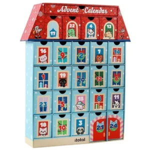 Calendario de Adviento XMAS – Set de papelería navideña – iTotal – 24 sorpresas creativas para cada día