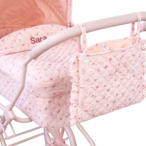 Carrito para Muñecas Flowers Personalizable – Cochecito infantil de paseo – Monnëka – Diseño elegante y personalizable desde 3 años