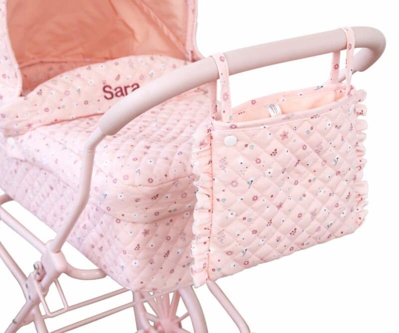 Carrito para Muñecas Flowers Personalizable – Cochecito infantil de paseo – Monnëka – Diseño elegante y personalizable desde 3 años