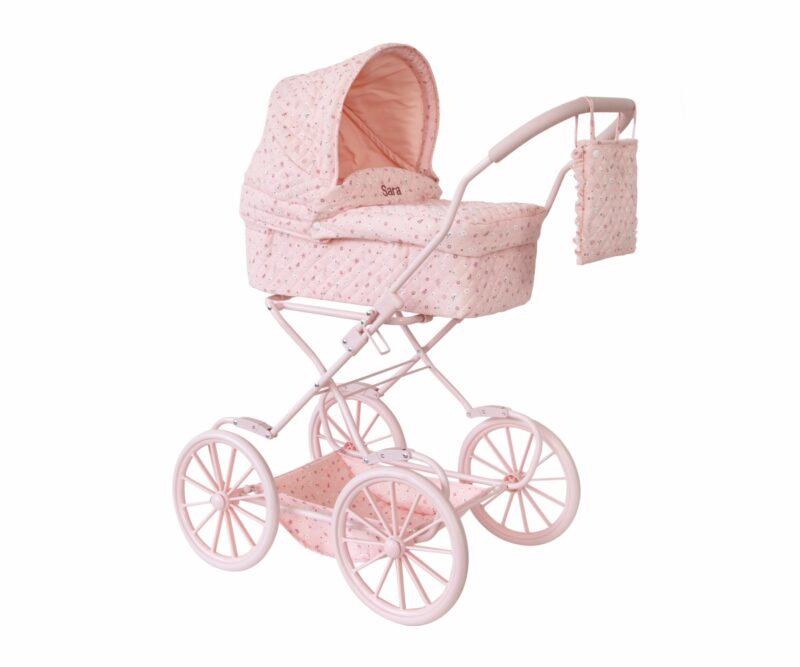 Carrito para Muñecas Flowers Personalizable – Cochecito infantil de paseo – Monnëka – Diseño elegante y personalizable desde 3 años