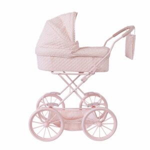Carrito para Muñecas Vichy Personalizable – Cochecito infantil de paseo – Monnëka – Diseño clásico y personalizable desde 3 años