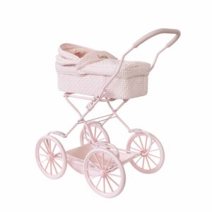 Carrito para Muñecas Vichy Personalizable – Cochecito infantil de paseo – Monnëka – Diseño clásico y personalizable desde 3 años