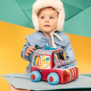 Coche de actividades Safari Jack – Juguete sensorial con sonidos – Lilliputiens – Estimulación temprana desde 9 meses