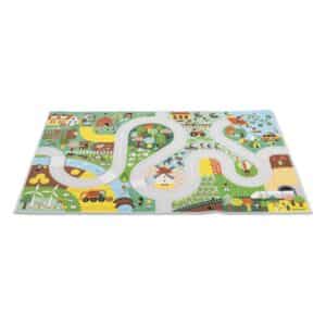 Cross Roads – Alfombra Campaña – Alfombra de juego antideslizante – Janod – Naturaleza e imaginación desde 2 años
