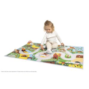 Cross Roads – Alfombra Campaña – Alfombra de juego antideslizante – Janod – Naturaleza e imaginación desde 2 años