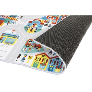 Cross Roads – Alfombra Ciudad – Alfombra de juego antideslizante – Janod – Imaginación y juego simbólico desde 2 años
