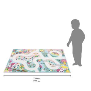 Cross Roads – Alfombra Reino Mágico – Alfombra de juego antideslizante – Janod – Fantasía e imaginación desde 2 años