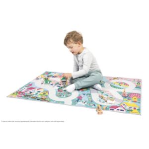 Cross Roads – Alfombra Reino Mágico – Alfombra de juego antideslizante – Janod – Fantasía e imaginación desde 2 años