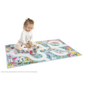 Cross Roads – Alfombra Reino Mágico – Alfombra de juego antideslizante – Janod – Fantasía e imaginación desde 2 años