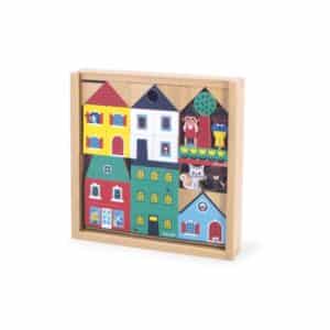 Cross Roads – Bloques Ciudad – Juego de construcción de madera – Janod – Creatividad y motricidad desde 2 años