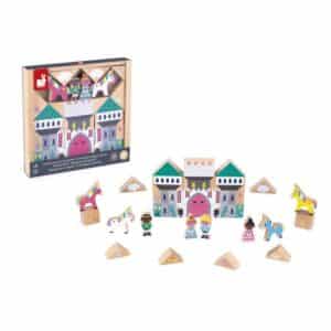 Cross Roads – Bloques Reino Mágico – Juego de construcción de madera – Janod – Creatividad y fantasía desde 2 años