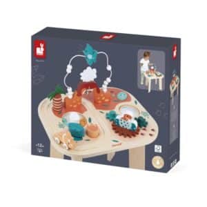 Dino – Mesa de Actividades Dino – Juego de madera – Janod – Desarrollo sensorial y motricidad desde 12 meses
