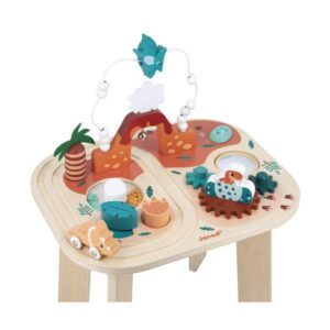 Dino – Mesa de Actividades Dino – Juego de madera – Janod – Desarrollo sensorial y motricidad desde 12 meses