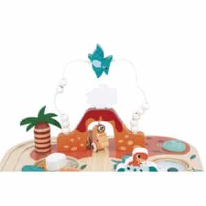 Dino – Mesa de Actividades Dino – Juego de madera – Janod – Desarrollo sensorial y motricidad desde 12 meses