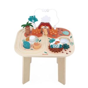 Dino – Mesa de Actividades Dino – Juego de madera – Janod – Desarrollo sensorial y motricidad desde 12 meses