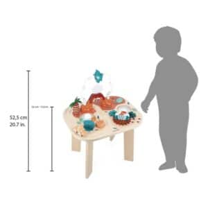 Dino – Mesa de Actividades Dino – Juego de madera – Janod – Desarrollo sensorial y motricidad desde 12 meses