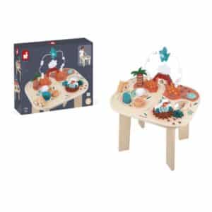 Dino – Mesa de Actividades Dino – Juego de madera – Janod – Desarrollo sensorial y motricidad desde 12 meses