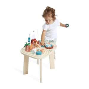 Dino – Mesa de Actividades Dino – Juego de madera – Janod – Desarrollo sensorial y motricidad desde 12 meses