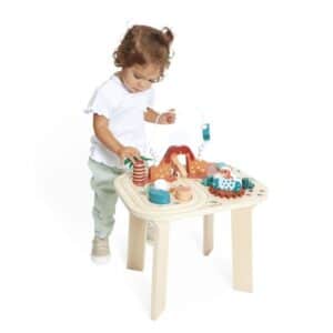 Dino – Mesa de Actividades Dino – Juego de madera – Janod – Desarrollo sensorial y motricidad desde 12 meses
