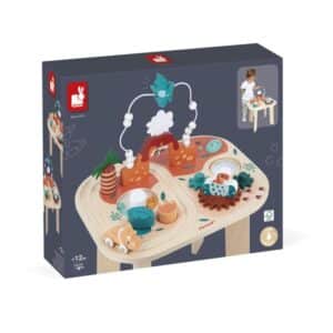 Dino – Mesa de Actividades Dino – Juego de madera – Janod – Desarrollo sensorial y motricidad desde 12 meses