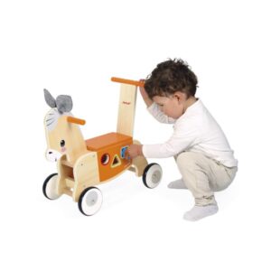 Granja Correpasillos de Burro – Correpasillos de madera – Janod – Desarrollo motor y equilibrio desde 1 año