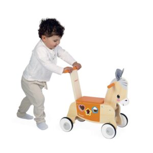 Granja Correpasillos de Burro – Correpasillos de madera – Janod – Desarrollo motor y equilibrio desde 1 año