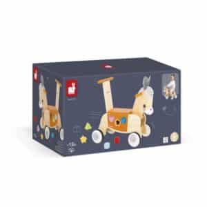 Granja Correpasillos de Burro – Correpasillos de madera – Janod – Desarrollo motor y equilibrio desde 1 año