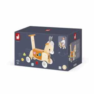 Granja Correpasillos de Burro – Correpasillos de madera – Janod – Desarrollo motor y equilibrio desde 1 año